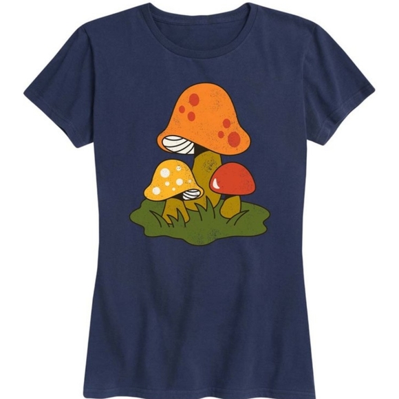 Tops - 🍄 Brand new navy mushroom t-shirt